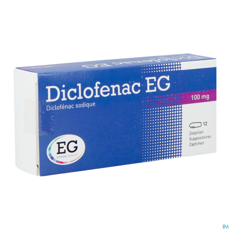 Diclofenac eg suppo 12x100mg
