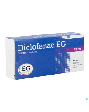 Diclofenac eg suppo 12x100mg