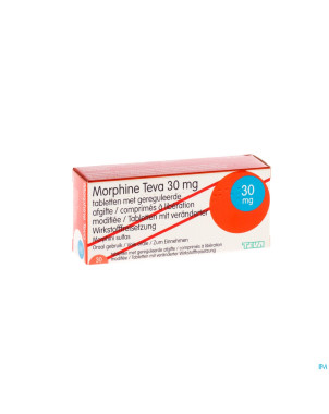 Morphine teva  30 comp 30x 30mg