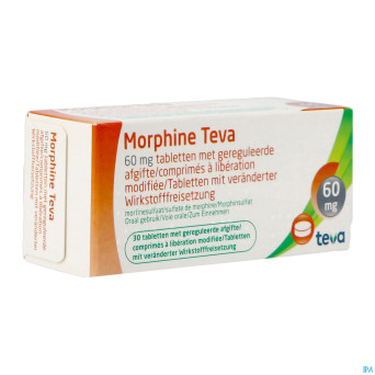 Morphine teva  60 comp 30x 60mg
