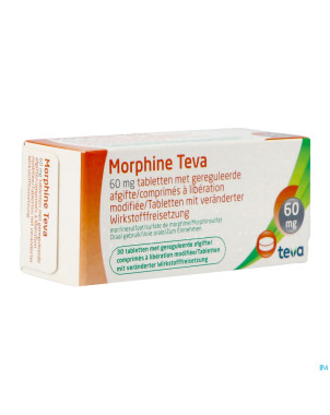 Morphine teva  60 comp 30x 60mg