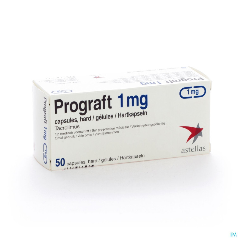Prograft caps  50 x 1 mg ud