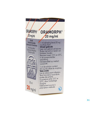 Oramorph 20 mg/ml sol orale concentree 20 ml