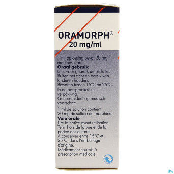 Oramorph 20 mg/ml sol orale concentree 20 ml