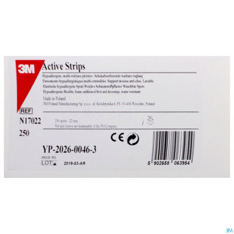Nexcare 3m active strips    23mm dots 250 17022