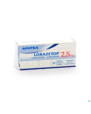 Lorazetop 2,5 comp 50 x 2,5 mg