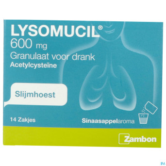 Lysomucil 600 gran sach 14 x 600 mg
