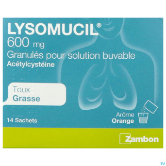 Lysomucil 600 gran sach 14 x 600 mg