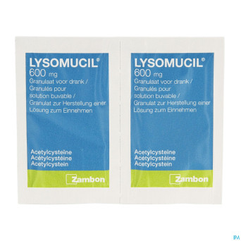 Lysomucil 600 gran sach 14 x 600 mg