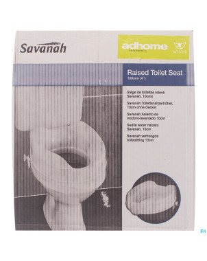 Siege toilet savanah 10cm blanc    homecraft
