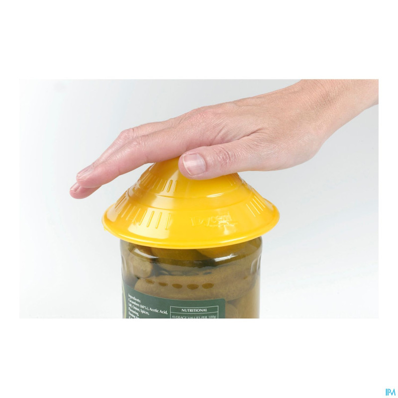 Ouvre-bocal bleu metalique    dycem