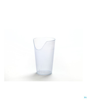 Gobelet transp decoupe nez stand. 225ml  homecraft