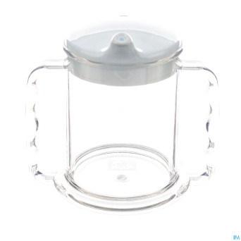 Gobelet transp + 2 poignees stand. 285ml homecraft