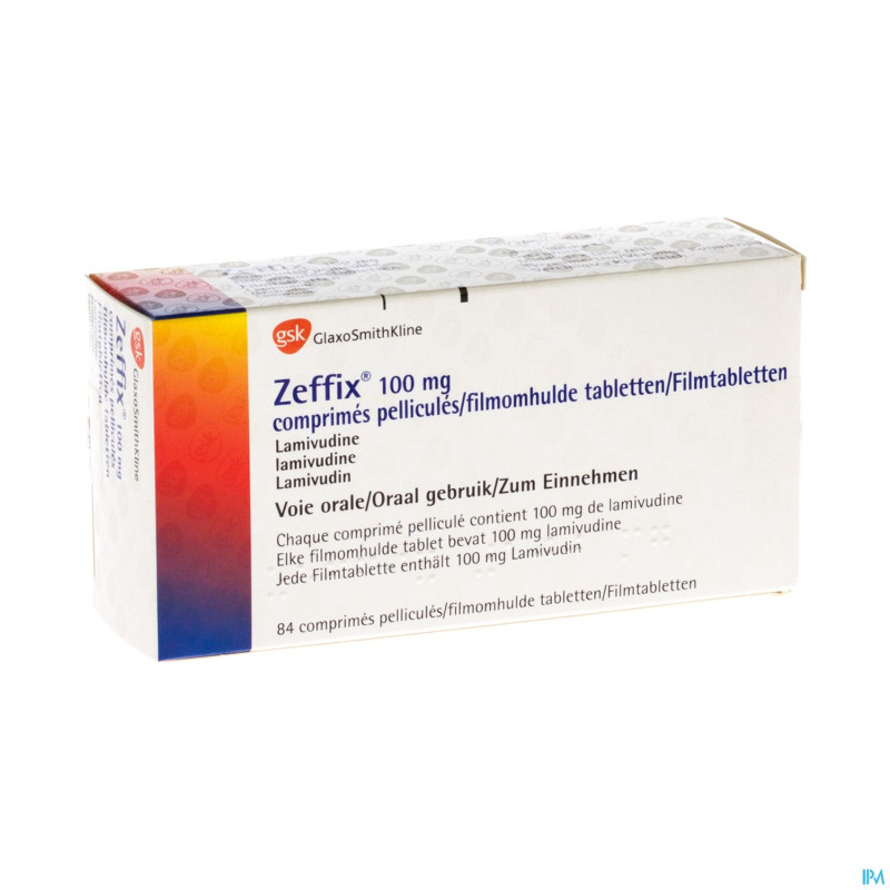 Zeffix tabl 84 x 100 mg