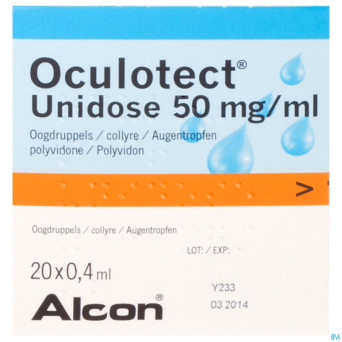 Oculotect ud gutt 8 ml 20 x 0,4 ml