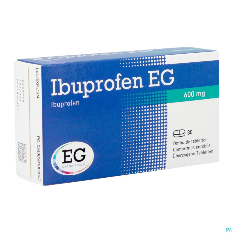 Ibuprofen eg 600 mg comp pell 30 x 600 mg