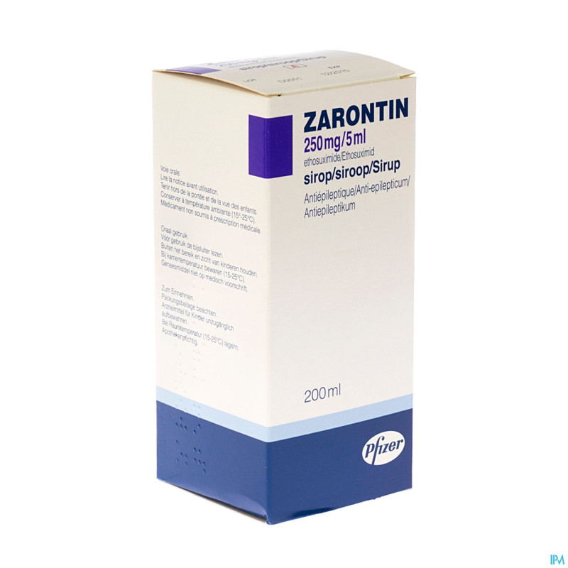 Zarontin 250mg/5ml sirop 200ml