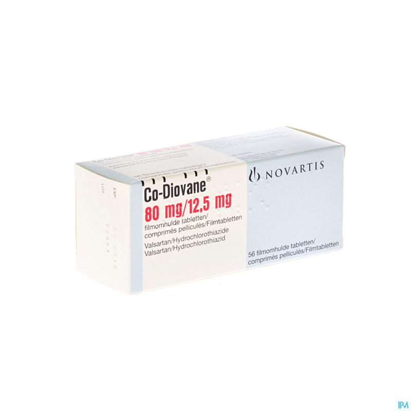 Co diovane comp 56 x  80 mg/12,5 mg