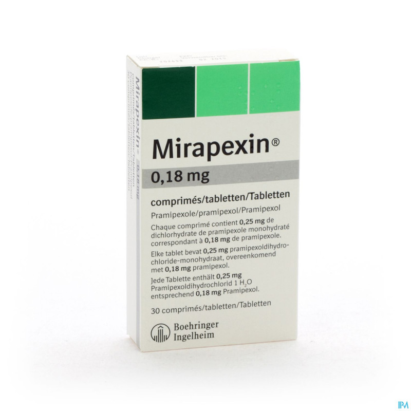 Mirapexin comp.  30 x 0,180 mg