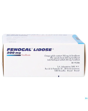 Fenogal lidose caps 30 x 200 mg