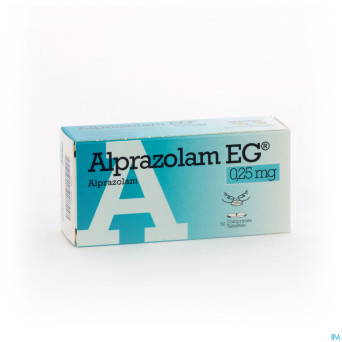 Alprazolam eg comp 50 x 0,25mg