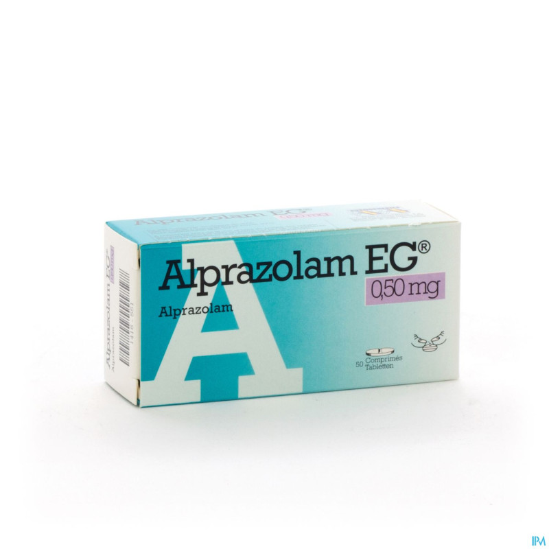 Alprazolam eg comp 50 x 0,50mg