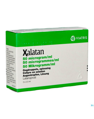 Xalatan 0,005 % collyre 3x2,5 ml