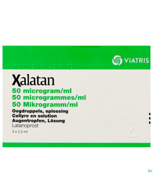 Xalatan 0,005 % collyre 3x2,5 ml