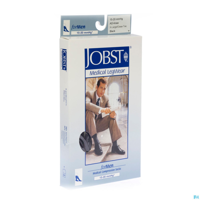 Jobst for men socks c1 mi-bas black    xl 7525601