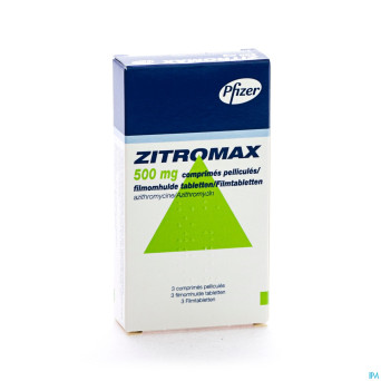 Zitromax 500 mg comp pell 3 x 500 mg