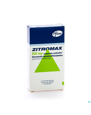 Zitromax 500 mg comp pell 3 x 500 mg