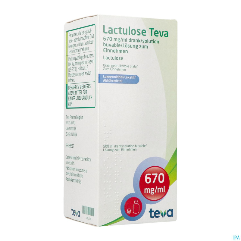 Lactulose teva sol per os 500 ml