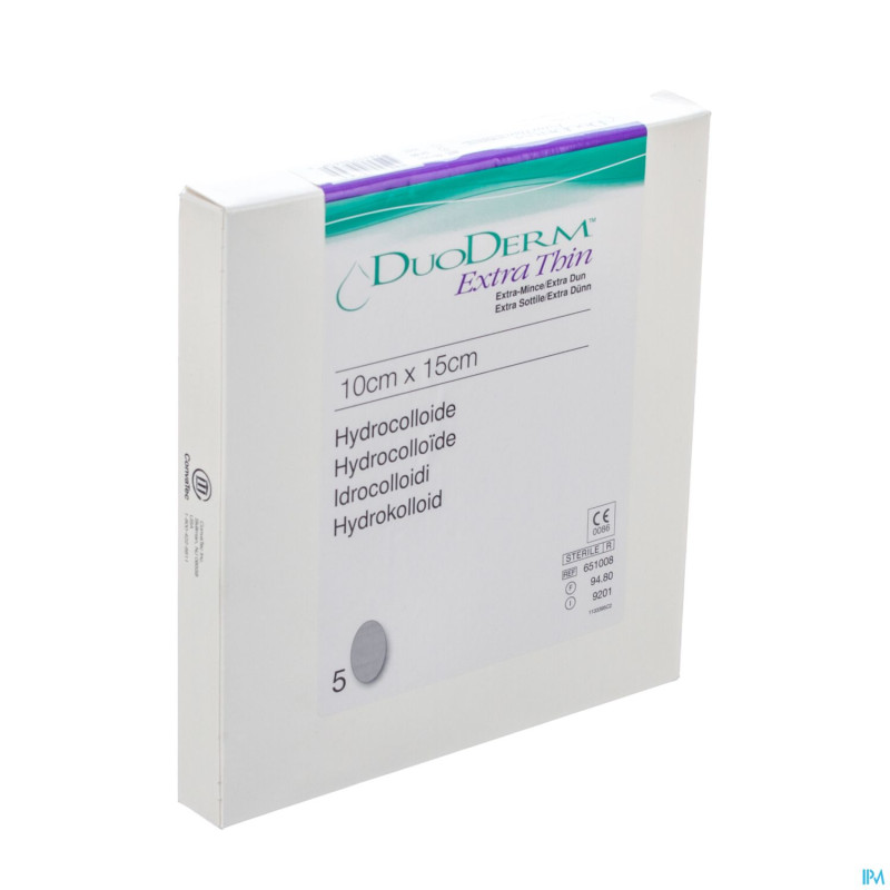 Duoderm extra mince pans hydro oval   5 651008