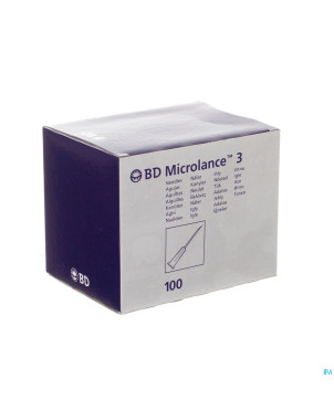 Bd microlance 3 aig.20g 1 iv 0,9x25mm jaune    100