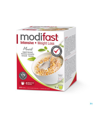 Modifast intensive muesli pomme-cannel    sach 9