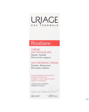 Uriage roseliane creme anti rougeurs    tube  40ml