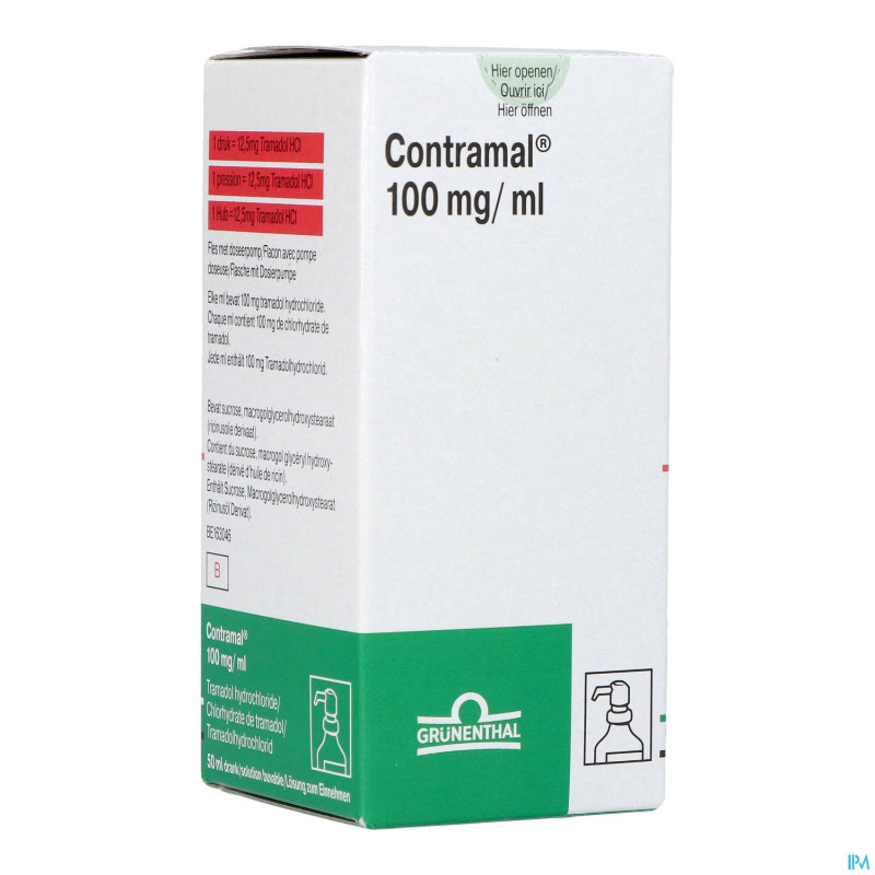 Contramal 1flx50ml/100mg/ml pomp dos