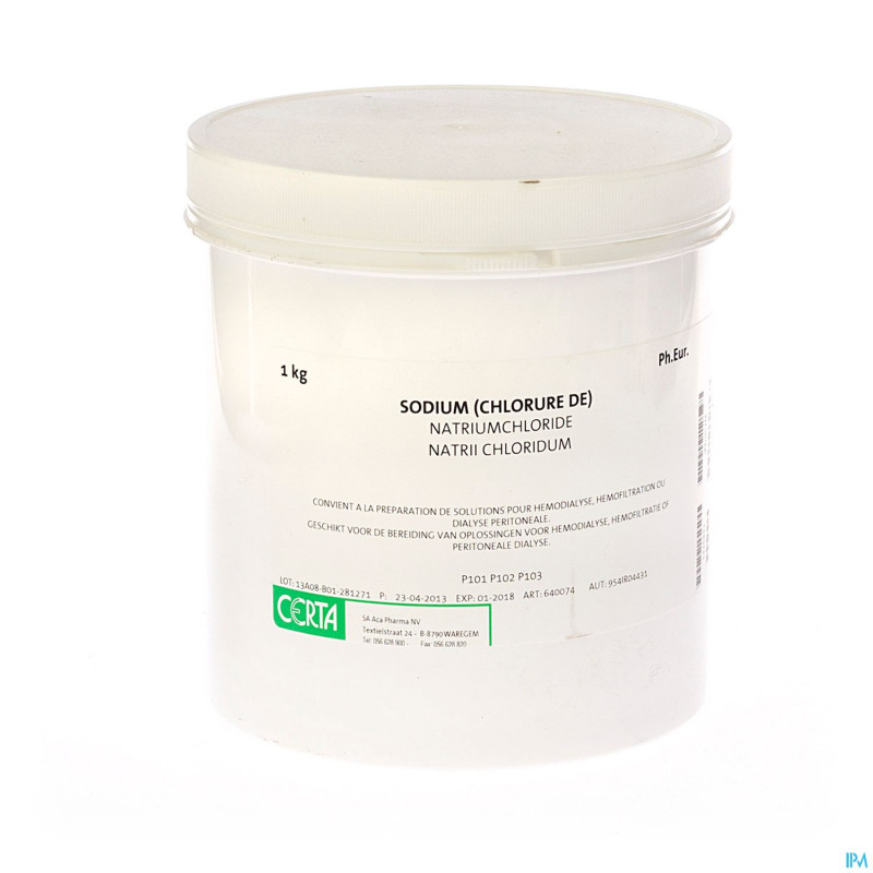 Na chloride ph.eur pdr    1kg certa