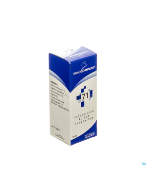 Vanocomplex n71 acidum sulf. gutt 50ml unda
