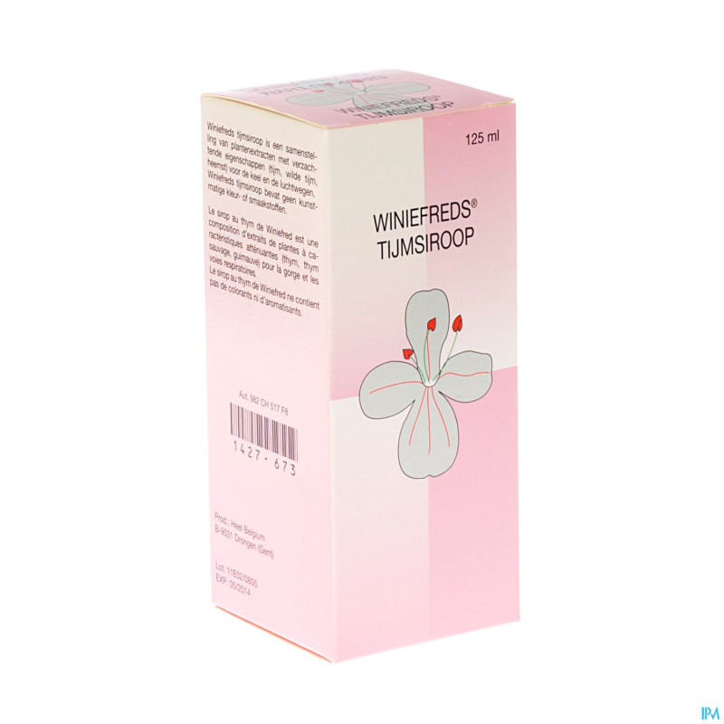 Winiefreds sirop thym  125ml homeod
