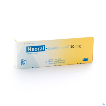 Neoral sandimmun caps 60x 10mg