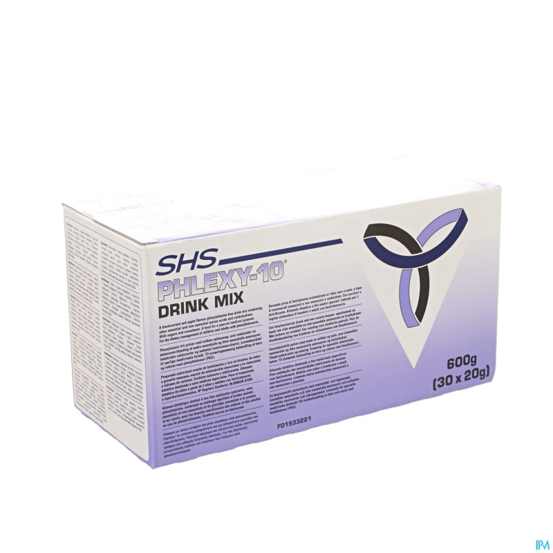 Phlexy 10 drink mix cassis-pomme 30x20g