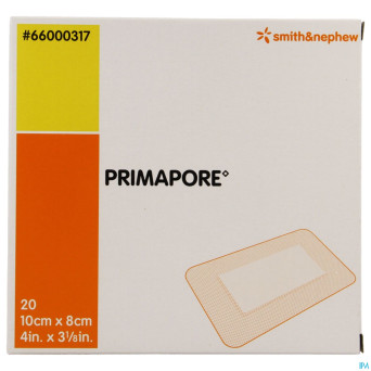 Primapore s&n pans post-op   10cmx 8cm 20 66000317