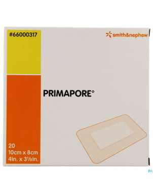 Primapore s&n pans post-op   10cmx 8cm 20 66000317