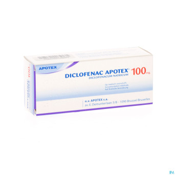 Diclofenac apotex 100 comp ret 30 x 100 mg