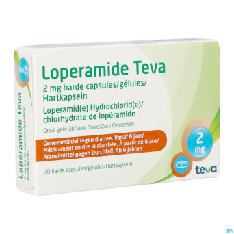 Loperamide teva caps  20 x 2 mg
