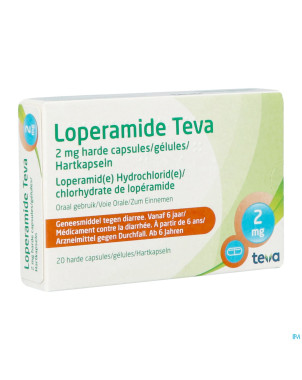 Loperamide teva caps  20 x 2 mg