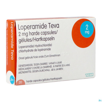 Loperamide teva caps  20 x 2 mg