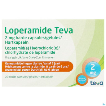 Loperamide teva caps  20 x 2 mg