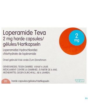 Loperamide teva caps  20 x 2 mg